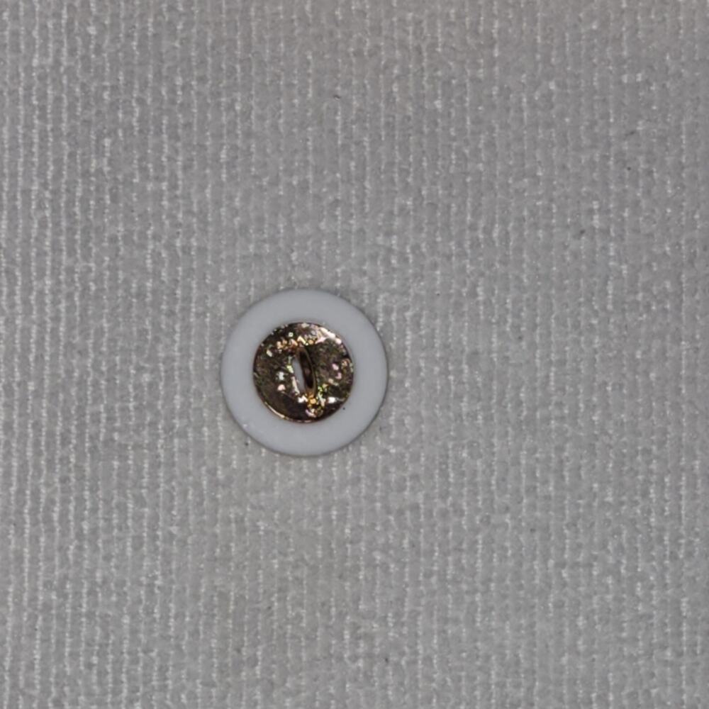 White & Gold CC Button - Picture 11 of 12